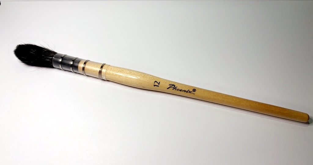 فونيكس فرشة ألوان مائية شعر سنجاب أسود (12)