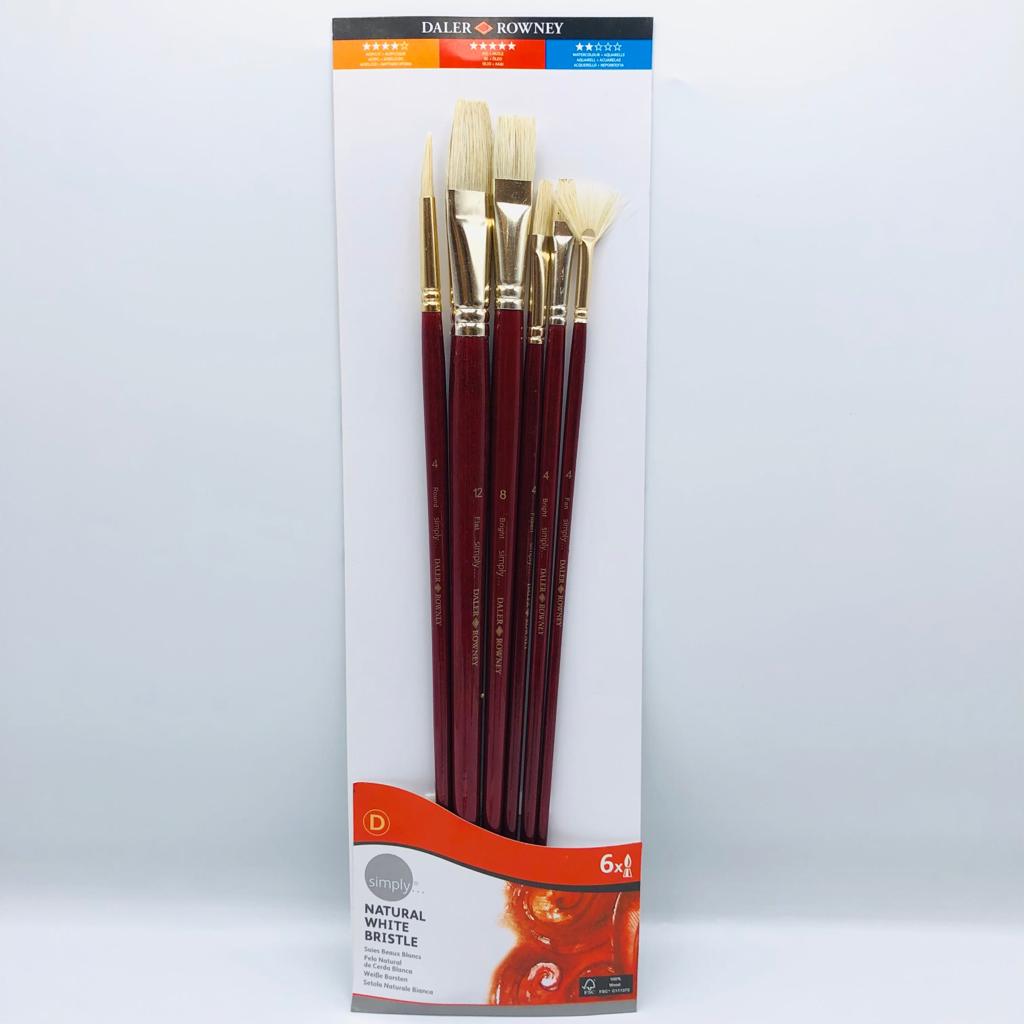 Dealer Rowney Oil Paint Brush Set (6 Brushes)