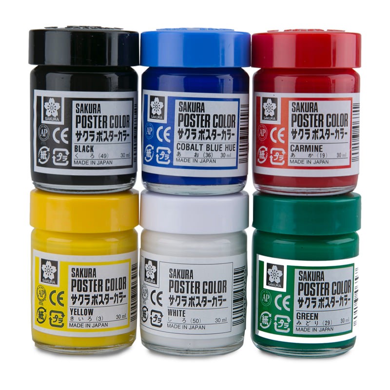 sakura set colors select poster colorer 6 colors