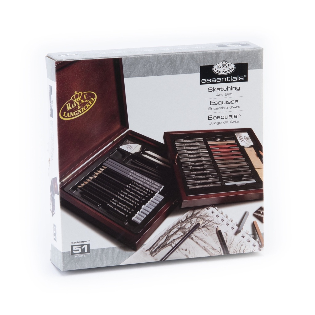 royal langnickel sketching set 51 pc
