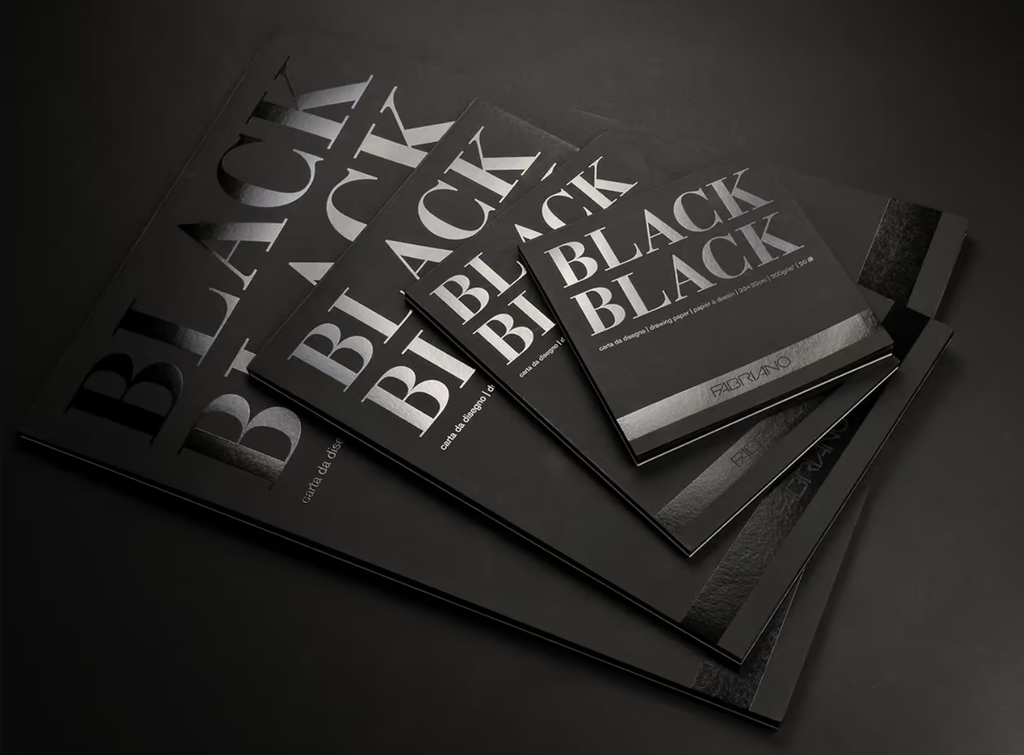 Fabriano Black Paper Pad 300g
