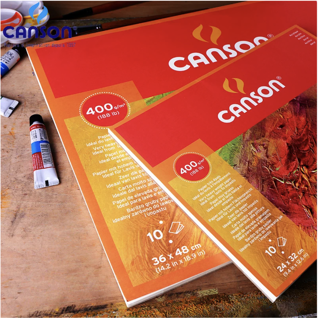 canson acrylic paper 400g 10 sheets