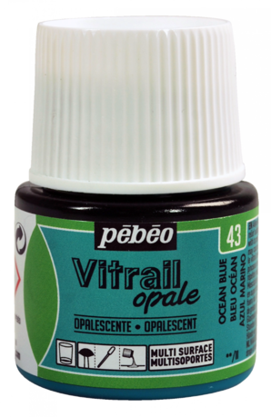 [3167860500433] Pebeo Vitrail OP FL 45ml (OP FL45ML اوشن بلو)