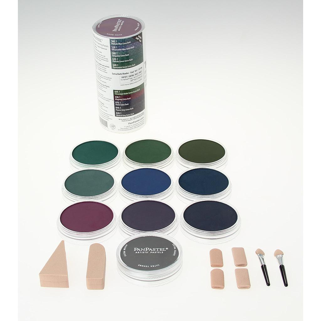 [879465000555] Panpastel Set 10 Colors (الظلال الداكنة الباردة)