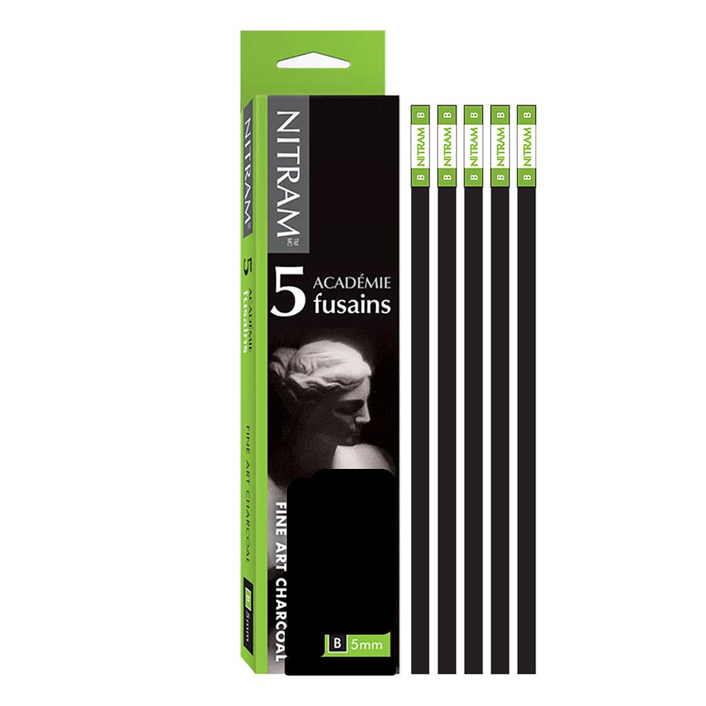Nitram Sticks Charcoal Fine Art 5 mm