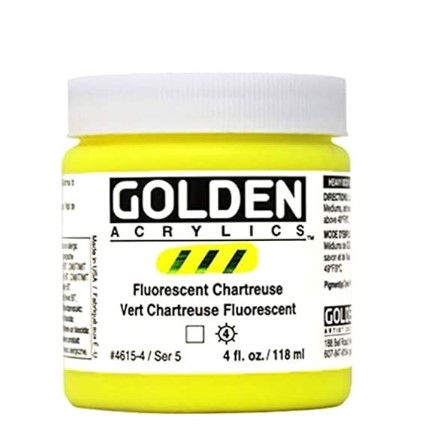 Golden Fluorescent Acrylic Color