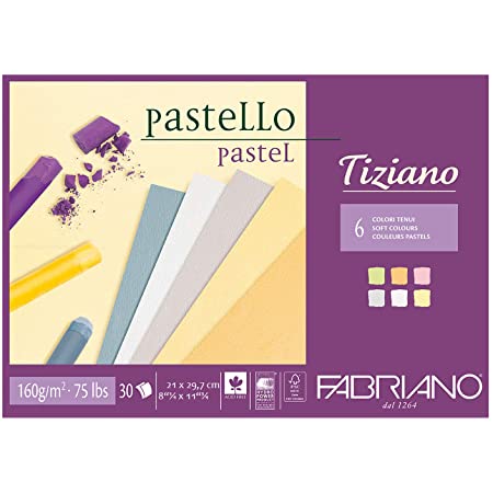 [8001348156871] Fabriano Brochure Colors Pastel 30 Pages 160 (سم 21X29.7  سوفت كولرز)