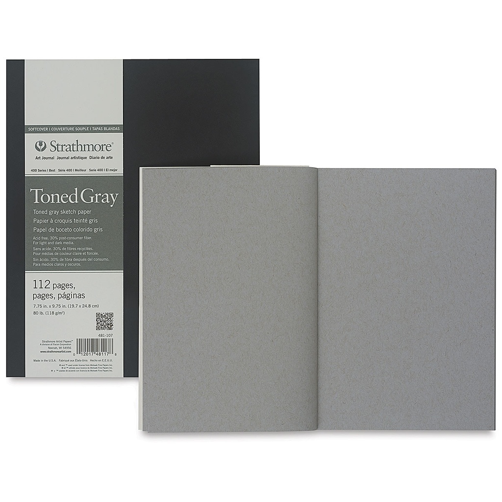 strathmore toned gray sketch paper 112 pages