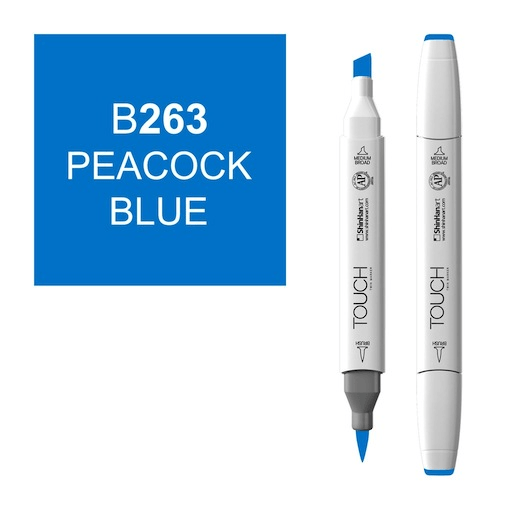 [8809326960959] Touch Marker Feather (B263  بيكوك بلو)