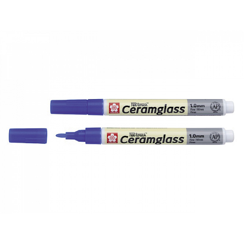 [084511300262] Sakura Glass and Ceramic Pen Blue 1.0mm