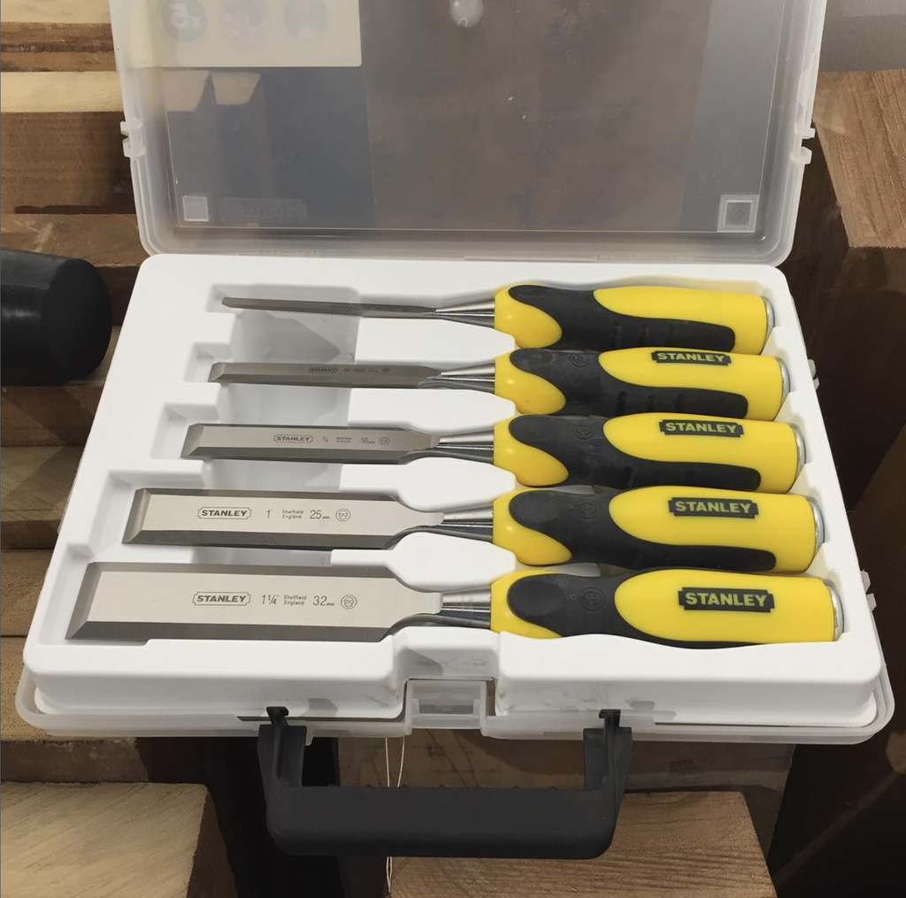 [3253562168856] Stanley Dynagrip Chisel Set 5 Piece