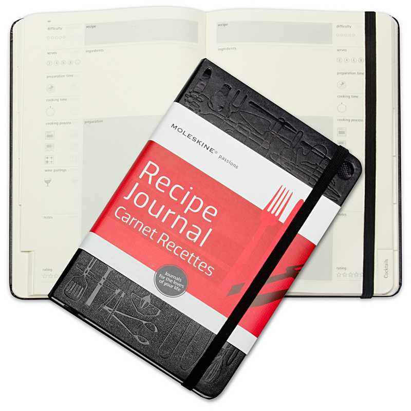 moleskine recipe journal 240 pages 13 * 21cm