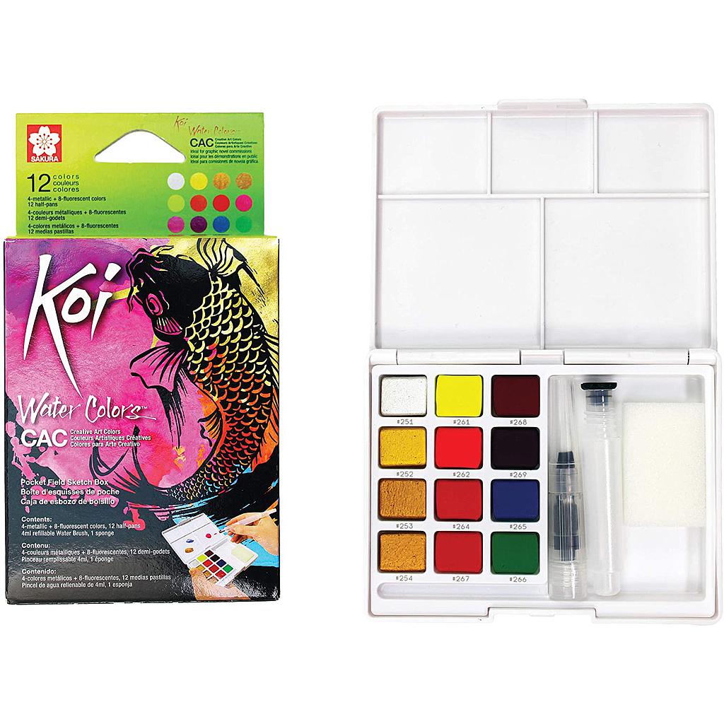 Sakura Koi Metallic And Fluorescent Watercolors