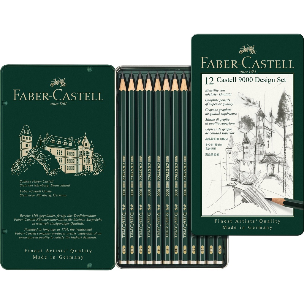 [4005401190646] Faber Castell 12 Pcs Pencil Design Set