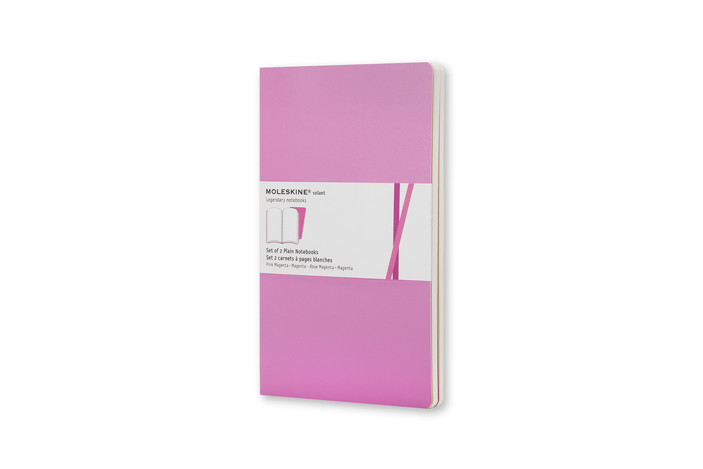 moleskine set of 2 plain notebooks 80 pages  9 * 14 cm