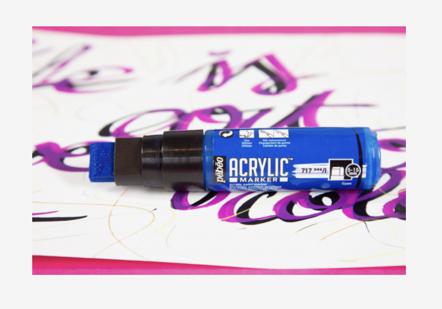 [3167862017359] Pebeo Acrylic Markers 5-15 mm (قراي)