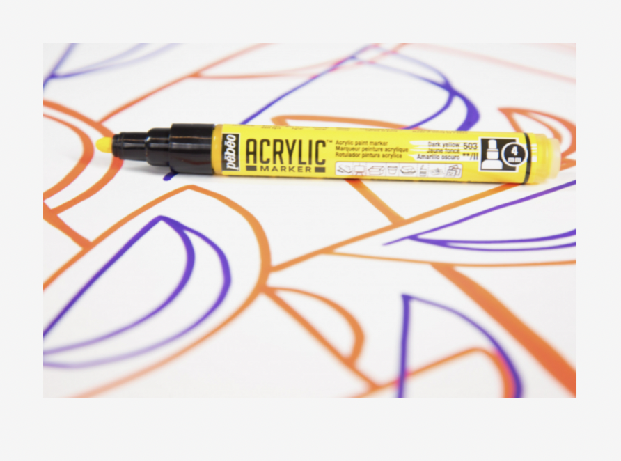 [3167862058352] Bebeo Acrylic Markers 4mm - Round (قراي)