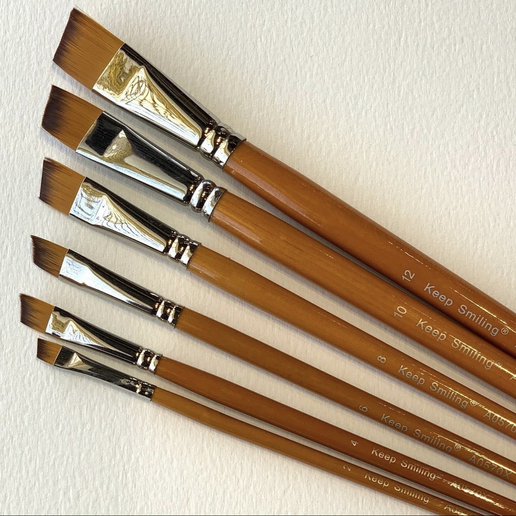 keep smiling brush set chisel 6 brushes