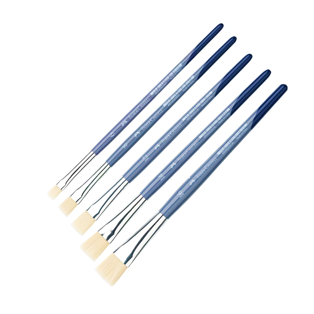 Faber Castell Flat Paint Brush Set (6,8,12,14,16)