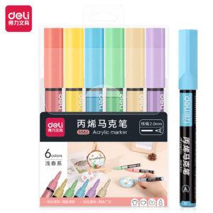 Deli Acrylic Liners Set of 6 Pastel Colors