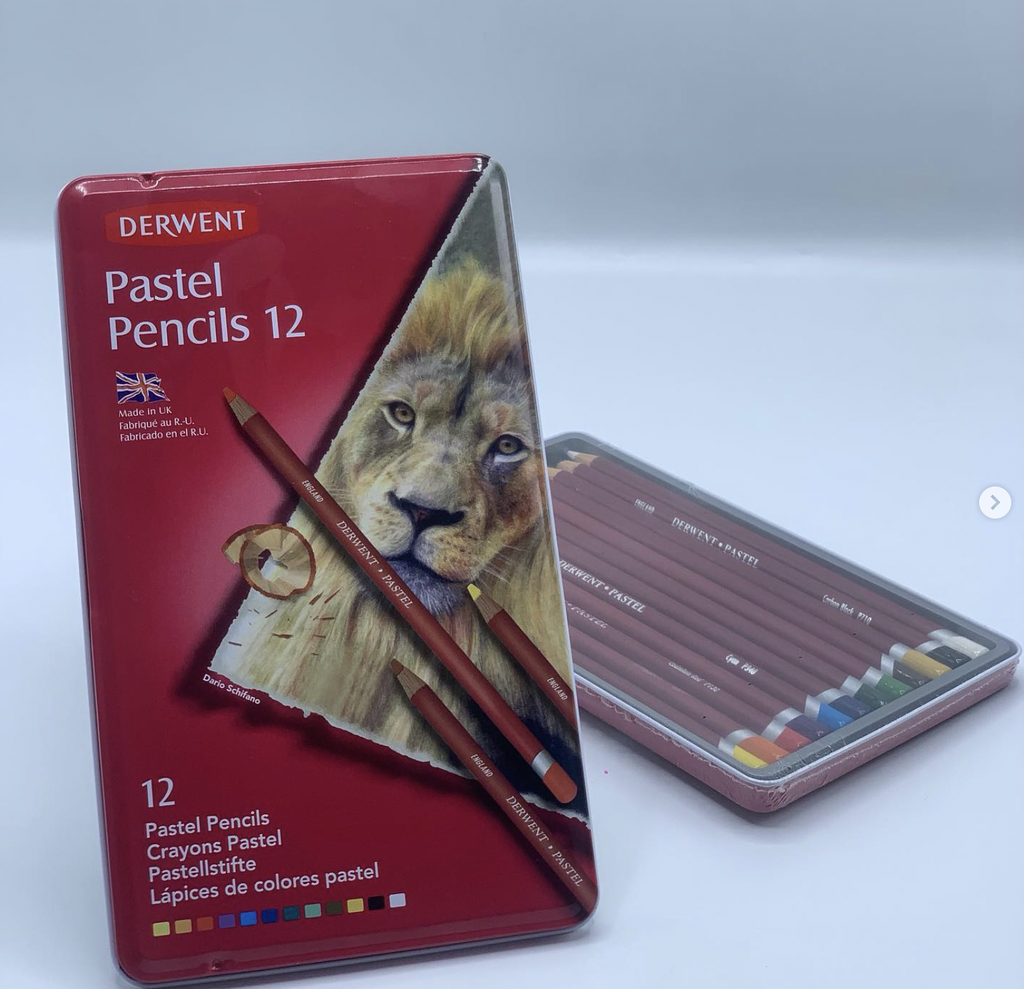 DERWENT (12ألوان باستيل (قلم