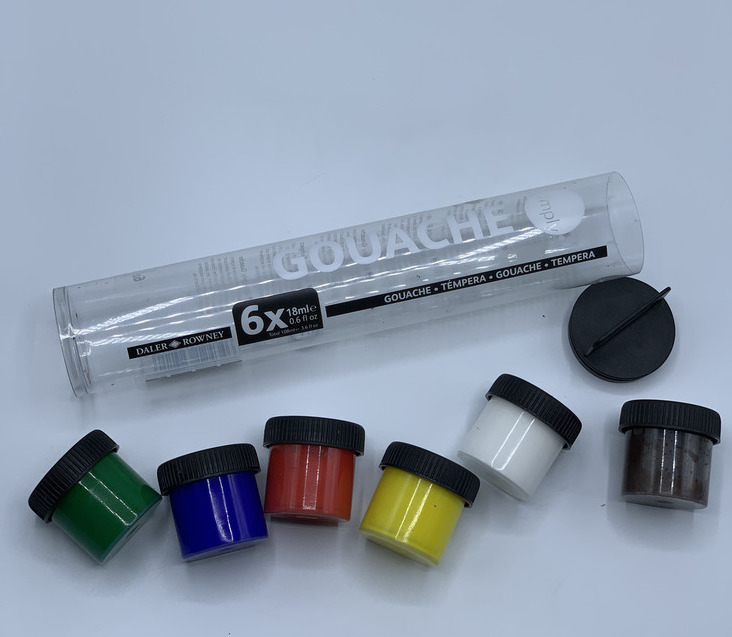 Daler Rowney Simply Gouache Set 6 Pieces