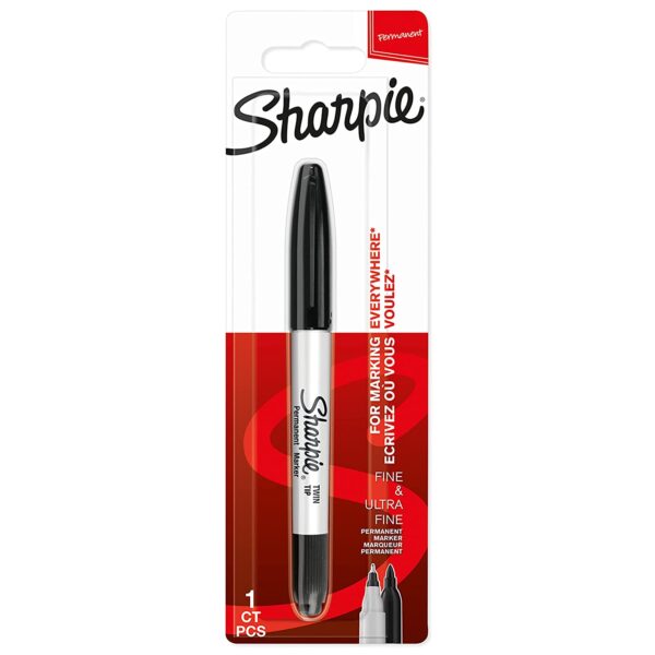 Sharpie Twin Tip Permanent Marker Black