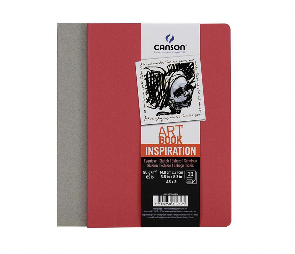 Canson Art Book Inspiration Pack Of 2 Red And Grey