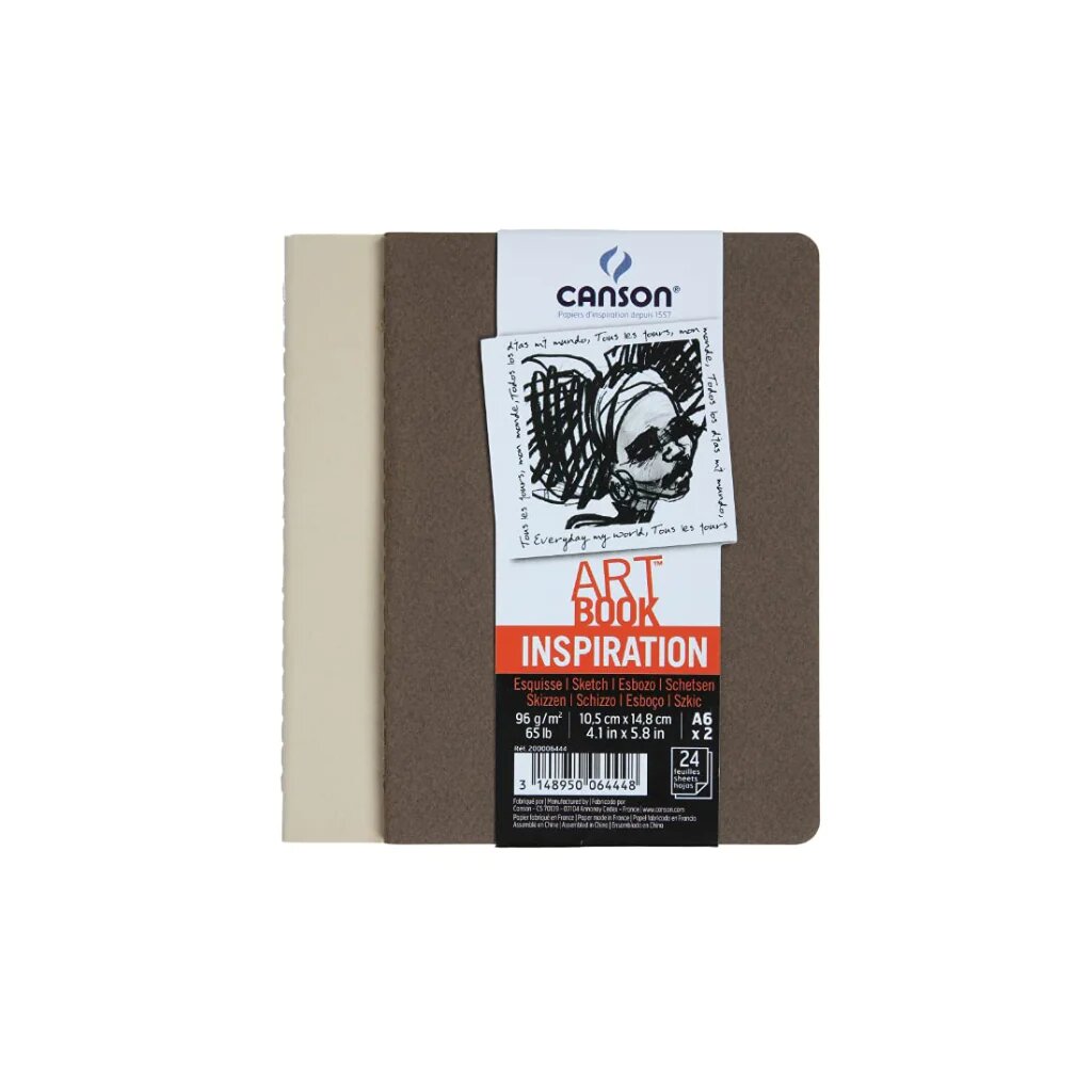 Canson Art Book Inspiration Pack Of 2  Brown And Beige