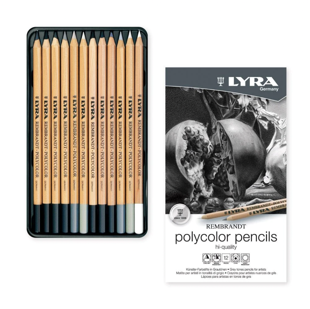 Lyra Polycolor Pencils Grey Tones 12pcs