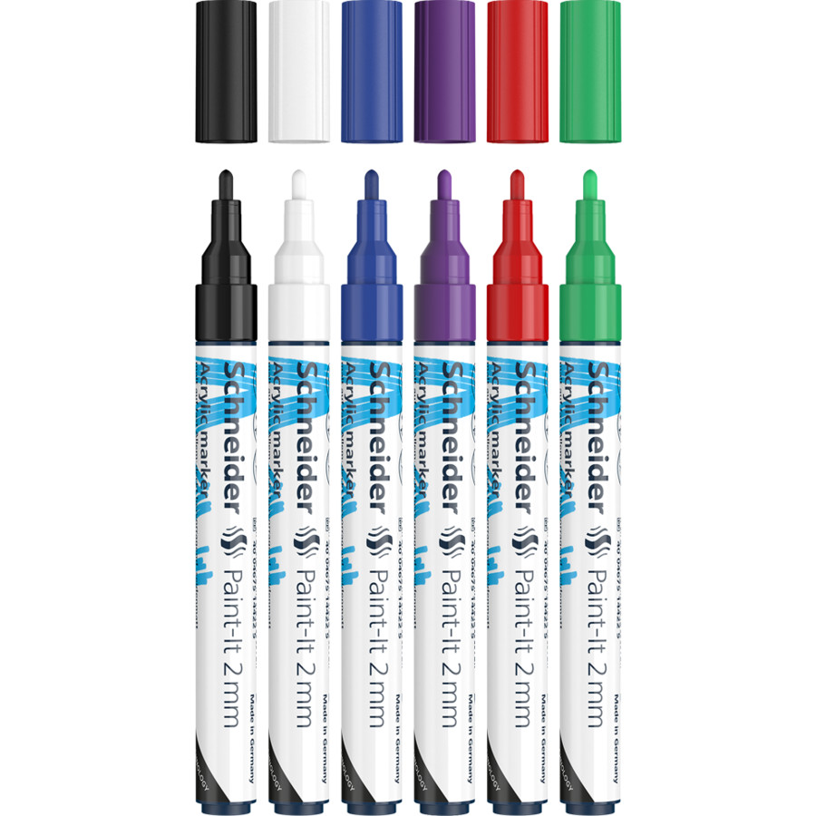 [4004675144461] Schneider Acrylic Marker 2mm (أبيض)