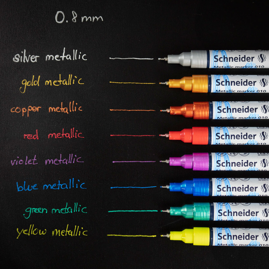 [4004675152046] Schneider Metallic Acrylic Marker 0.8mm (أحمر)