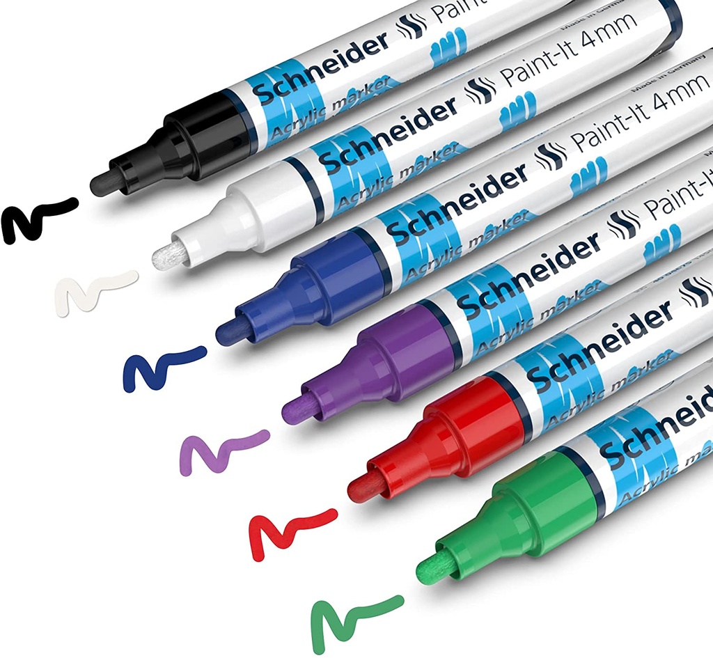 4mm شنايدر ماركر أكريليك
