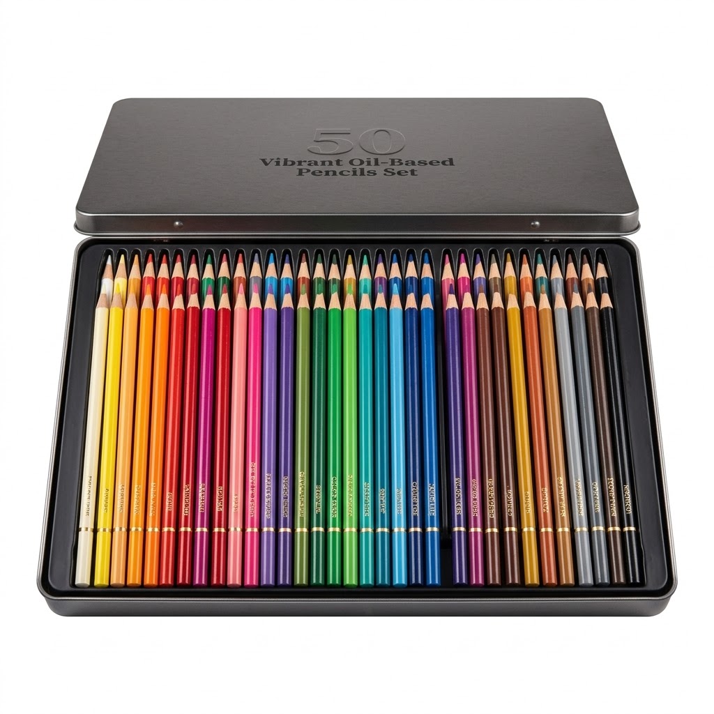 50 Iron box oil-based colored lead
