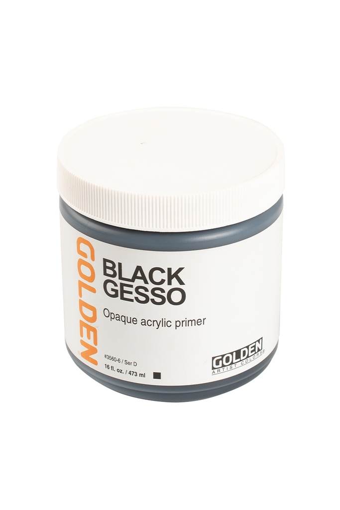 Golden Black Gesso 473ml